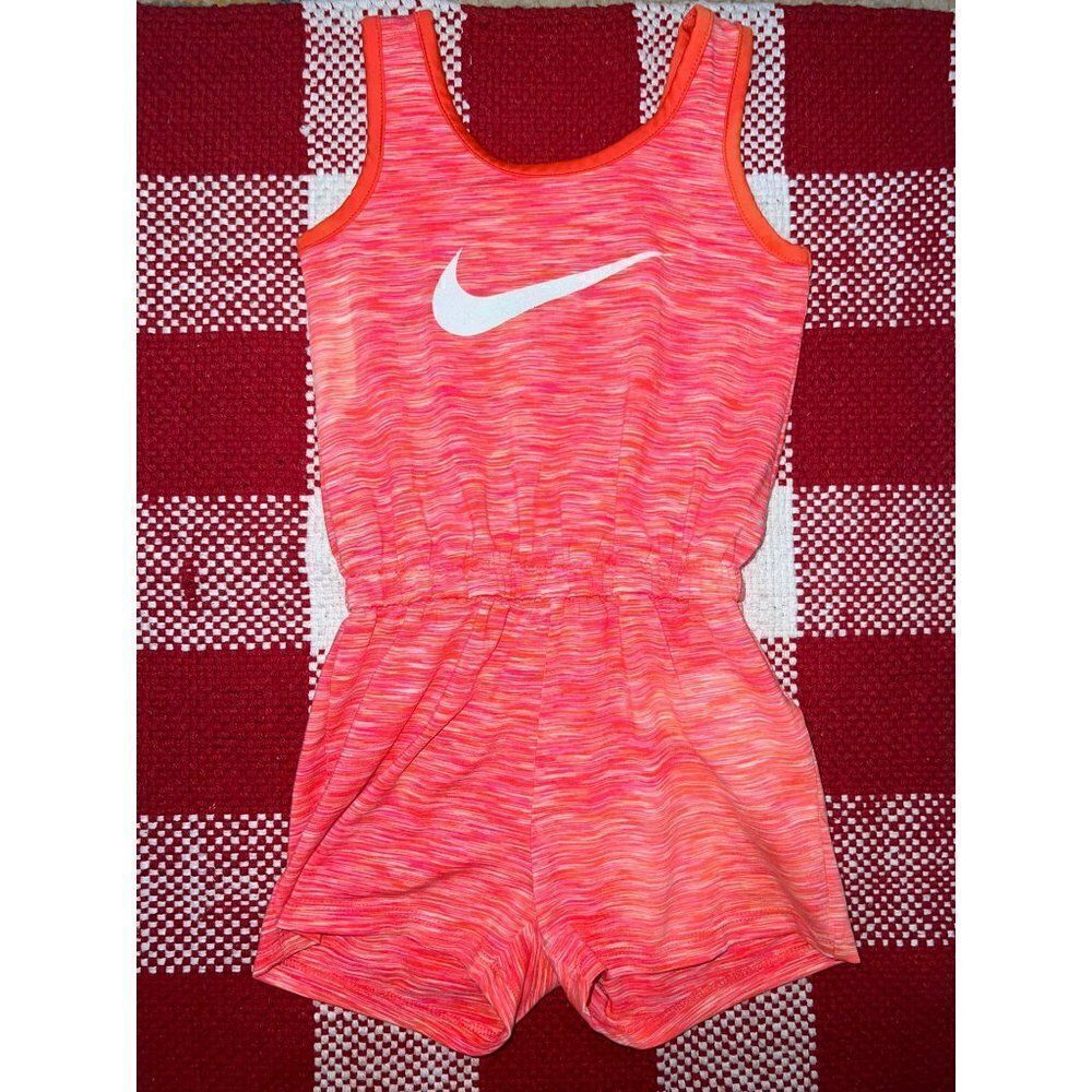 Nike Littler Girls Heathered Sport Essentials Romper (4)